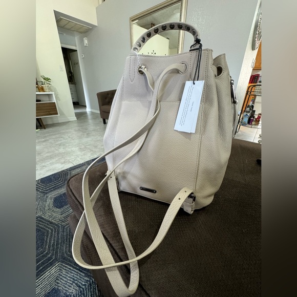 Rebecca Minkoff Blythe drawstring Backpack -NEW with tags - Picture 12 of 15